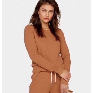 Mate The Label Organic Cotton Thermal Long Sleeve Tee Shirt Size Large